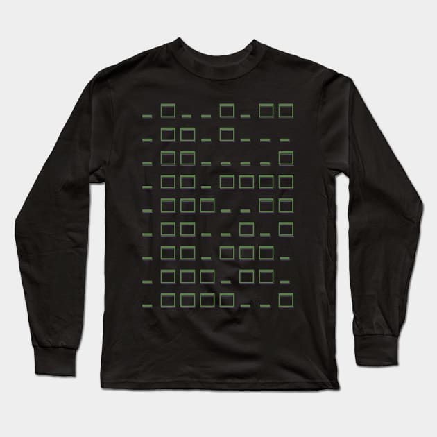 Binary Long Sleeve T-Shirt by Khaosenvy